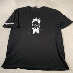 KROWNSBYTRE Shirt Mens 2XL Black Graphic Tee Crown King Logo Urban‎ Streetwear